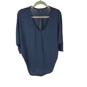 Laila Jayde Bowie Dolman Sleeve Top Blue Size M